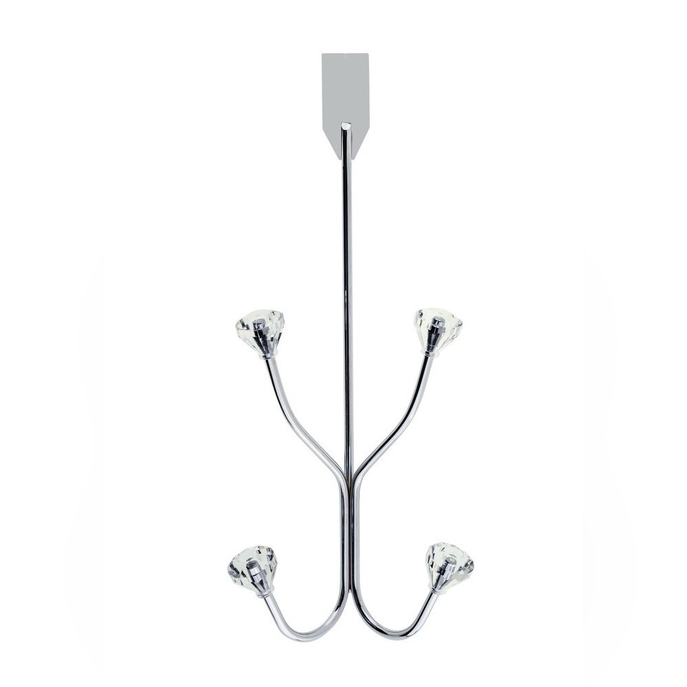 RICHELIEU 4 Hook Chrome Over The Door Hanger